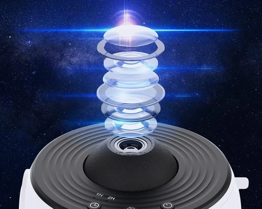 Hemelse Nachtlamp Projector met 13 Verwisselbare Ruimteschijven, 360° Rotatie, HD Kosmische Weergave voor Slaapkamer, Kinderkamer & Woondecoratie | Thomler