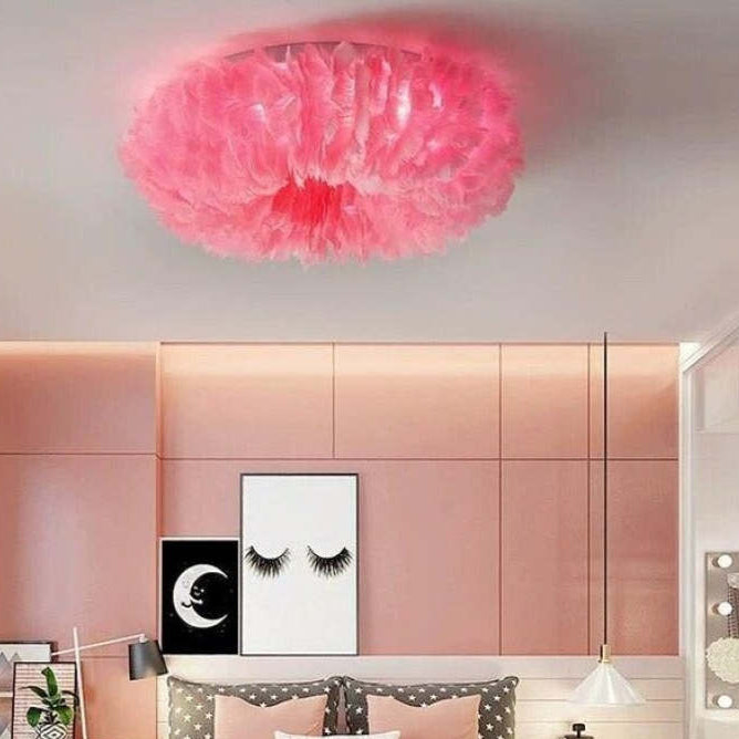 Feathered LED-Deckenleuchte (bündig montiert), 40W, für Schlaf- und Wohnzimmer, modernes Schicht-Design, sanftes warmweißes Innenlicht | Thomler