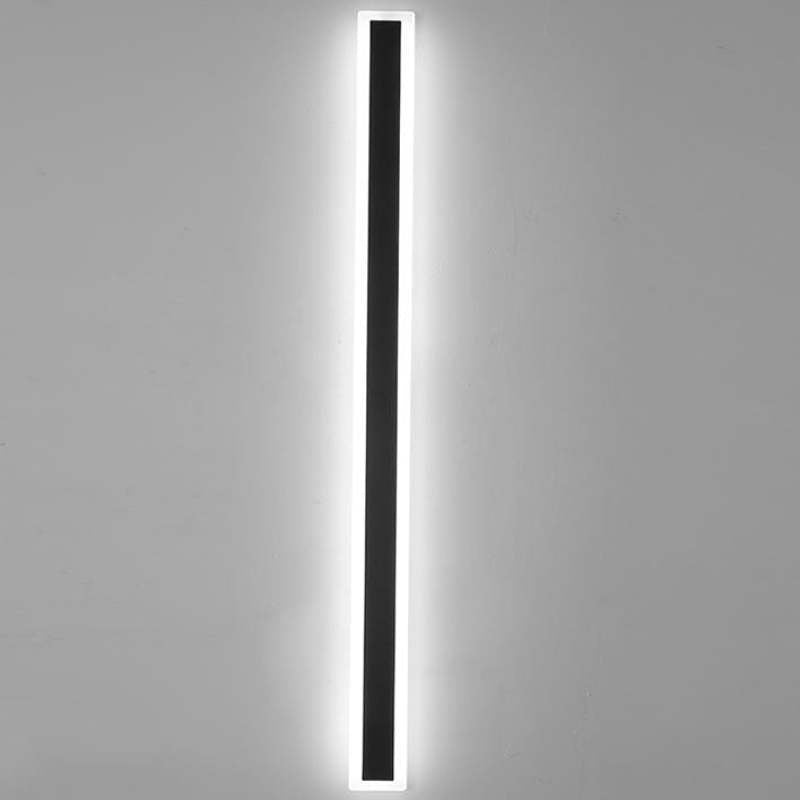 Lineare LED-Wandleuchte für den Außenbereich, 240 cm, wetterfeste Metallleuchte für Terrasse, Hauseingang, modernes, schlankes Architektur-Design | Thomler