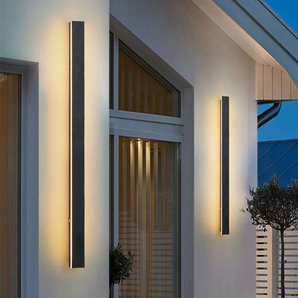 Linear LED Outdoor Sconce 79 Inch Waterproof Metal Wall Light for Patio Garden Facade Pathway Modern Exterior Minimalist Architecture Fixtur | Thomler