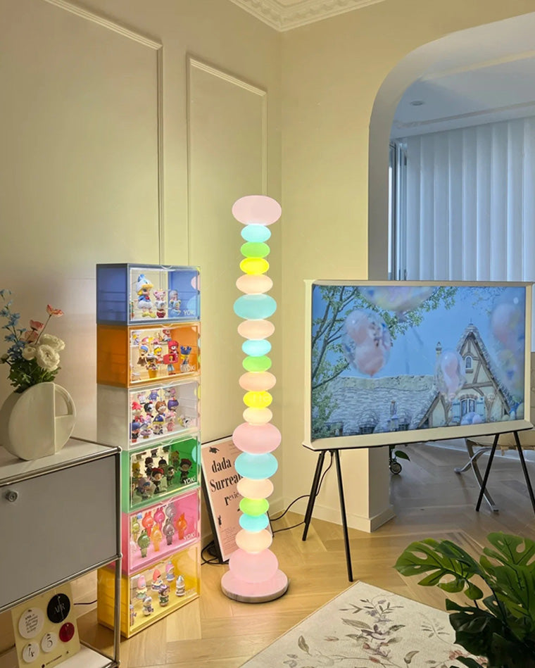 Translucent Acrylic Tower Light 63 Inches Tall Modern Statement Piece for Bedrooms Lounges Hallways Offices | Thomler