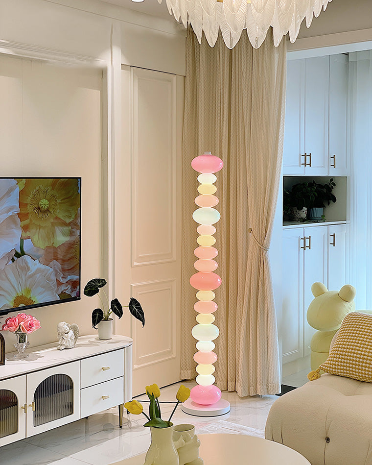 Translucent Acrylic Tower Light 63 Inches Tall Modern Statement Piece for Bedrooms Lounges Hallways Offices | Thomler