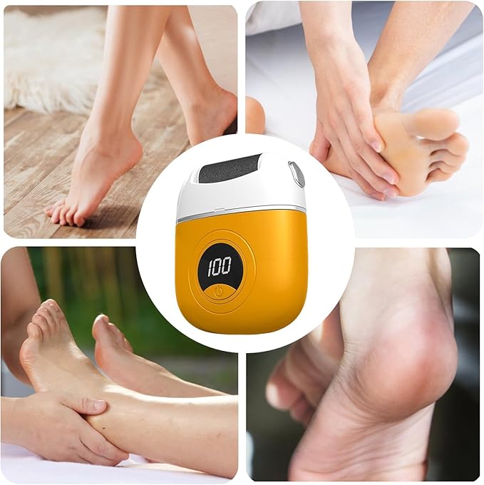 Rechargeable Foot File for Smooth Heels – Waterproof Electric Pedicure Tool for Cracked Skin & Dead Skin Removal at Home