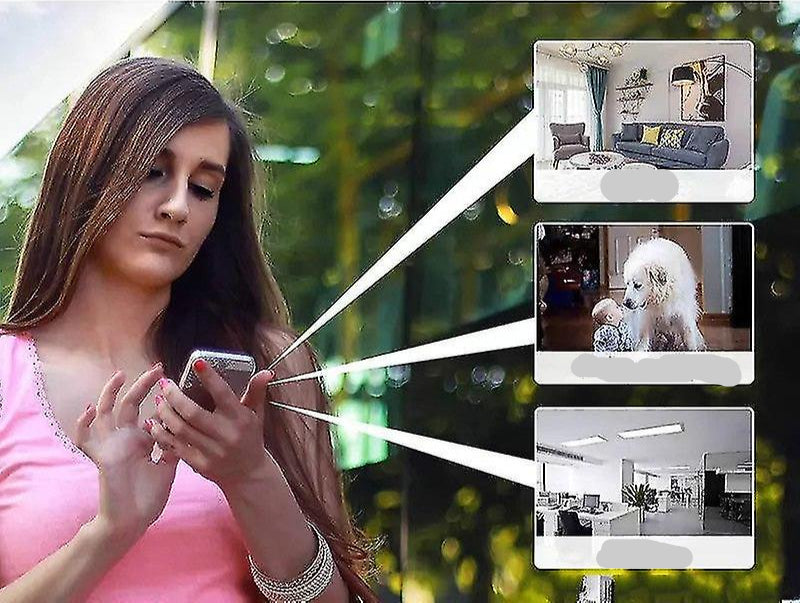 Ultra-kompakte WLAN-Überwachungskamera 1080P HD für den Innenbereich, kabellos, mit Bewegungserkennung, Nachtsicht, 140°-Objektiv, ideal für Zuhause, Büro und Kinderzimmer