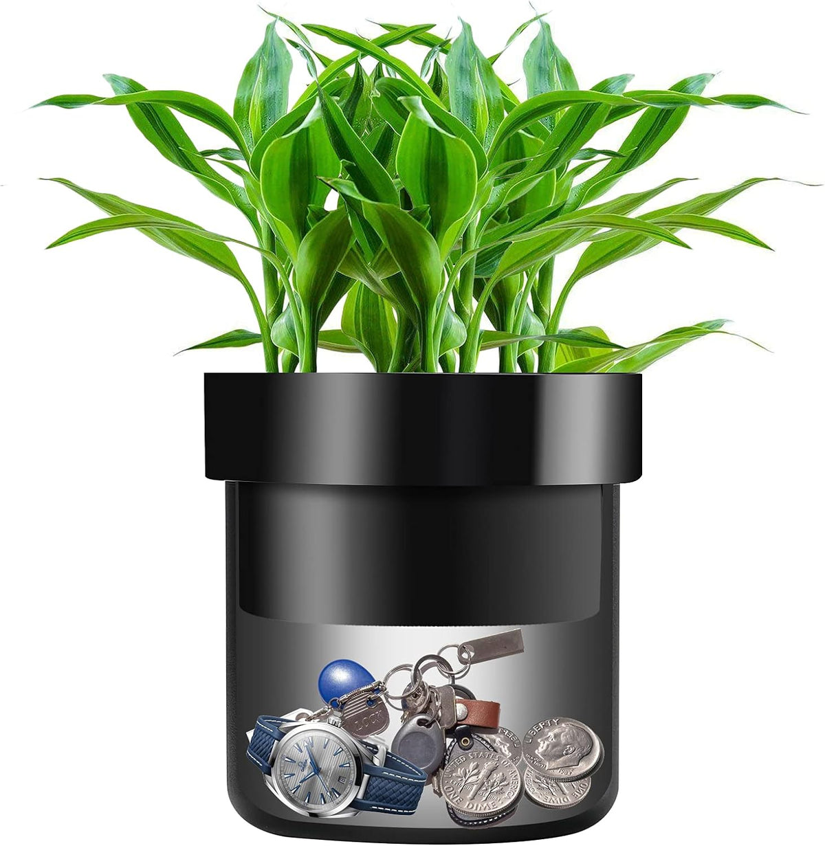 Hidden Safe Storage Box Disguised as a Plant Pot