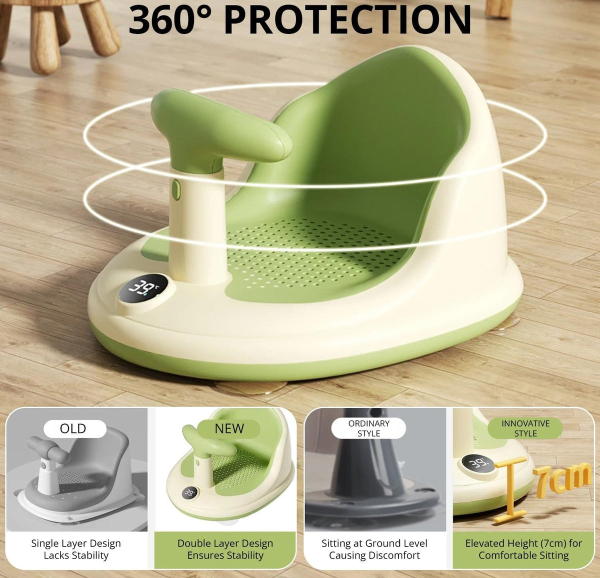 Asiento de baño para bebé