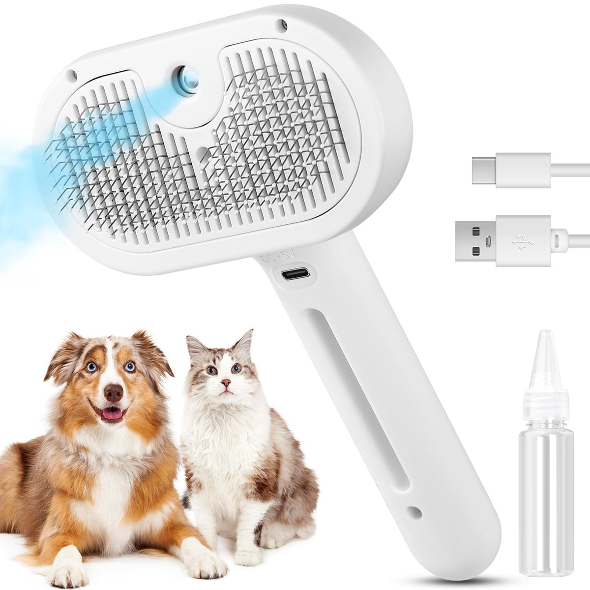 Katzen- und Hunde-Dampfbürste