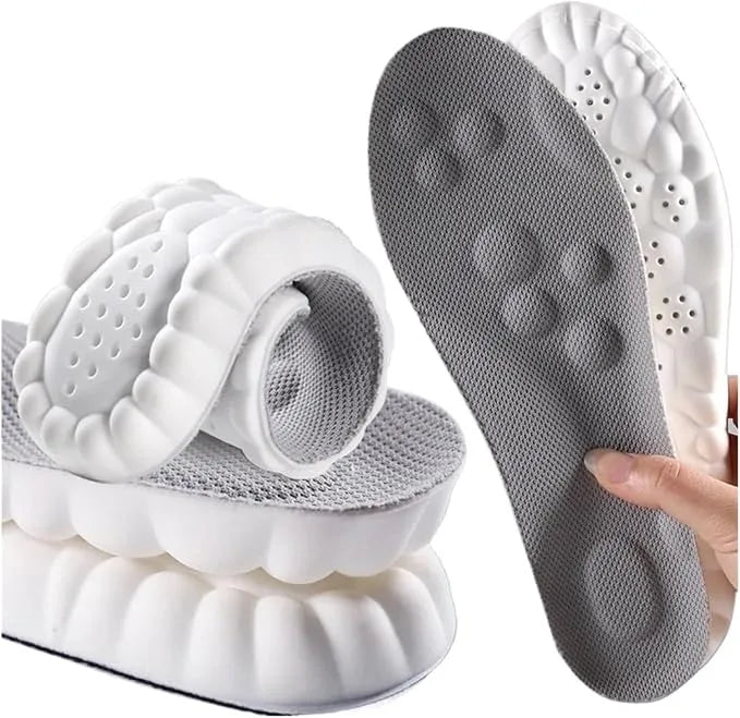 Gedempte inlegzolen met hielbescherming voor sneakers, laarzen en werkschoenen, voor de hele dag comfort, ondersteuning van de voetboog, pijnverlichting en ademende schoeninzetstukken | Thomler