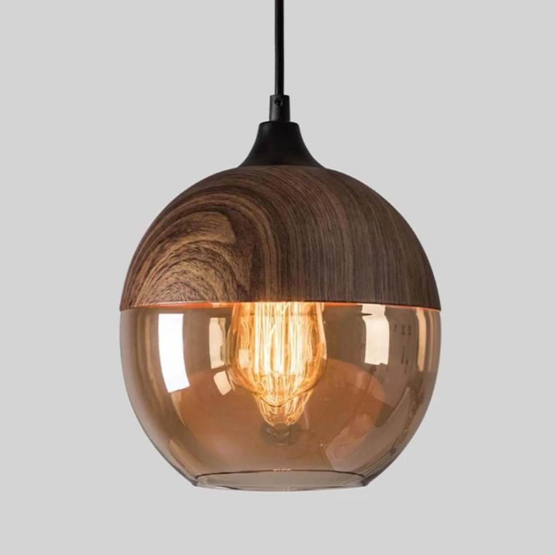 Hanging Ceiling Fixture with Smoked Glass Shade 10 Inch Adjustable Height E27 Socket for Dining Room Kitchen Island Modern Farmhouse Breakfa | Thomler