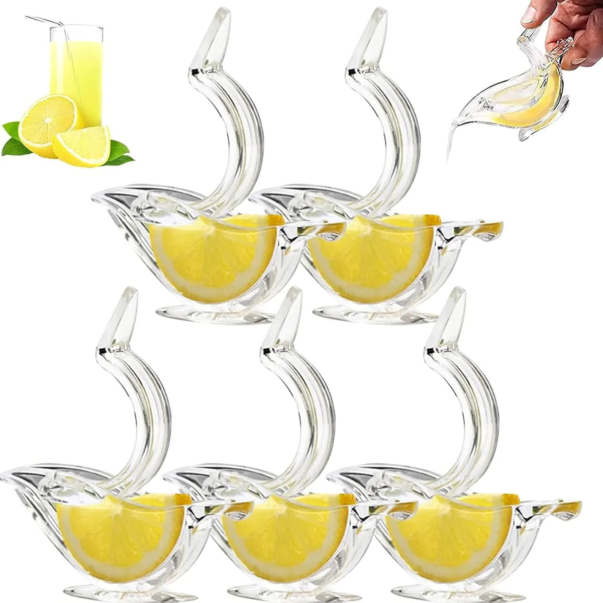 Handmatige Citruspers voor Verse Citroen-, Limoen- en Sinaasappelsap Keukenhulp Eenvoudig Uitknijpen Zonder Knoeien Drank- Cocktailmaker Thee Water Vis Salade | Thomler