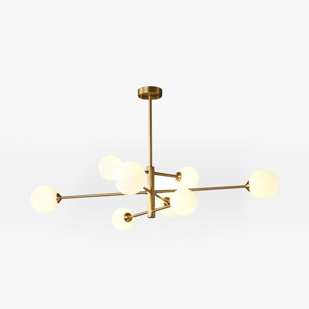 Multi-Globe Hanging Fixture with Adjustable Height for Dining Room & Living Room – Metal Frame with Glass Orbs – G9 LED Bulbs Included – 24 | Thomler