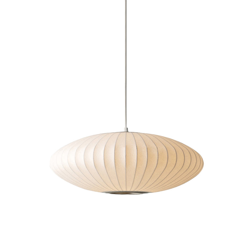 Witte stoffen trommelvormige hanglamp met verstelbaar snoer voor kookeiland, eetkamer, slaapkamer, woonkamer, moderne plafondlamp
