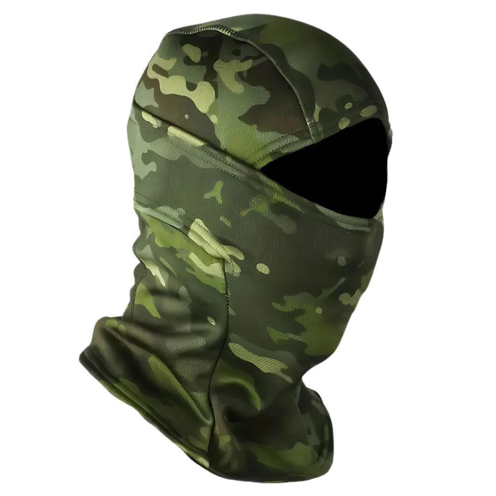 Fleece gevoerde camouflage bivakmuts volledig gezichtsmasker