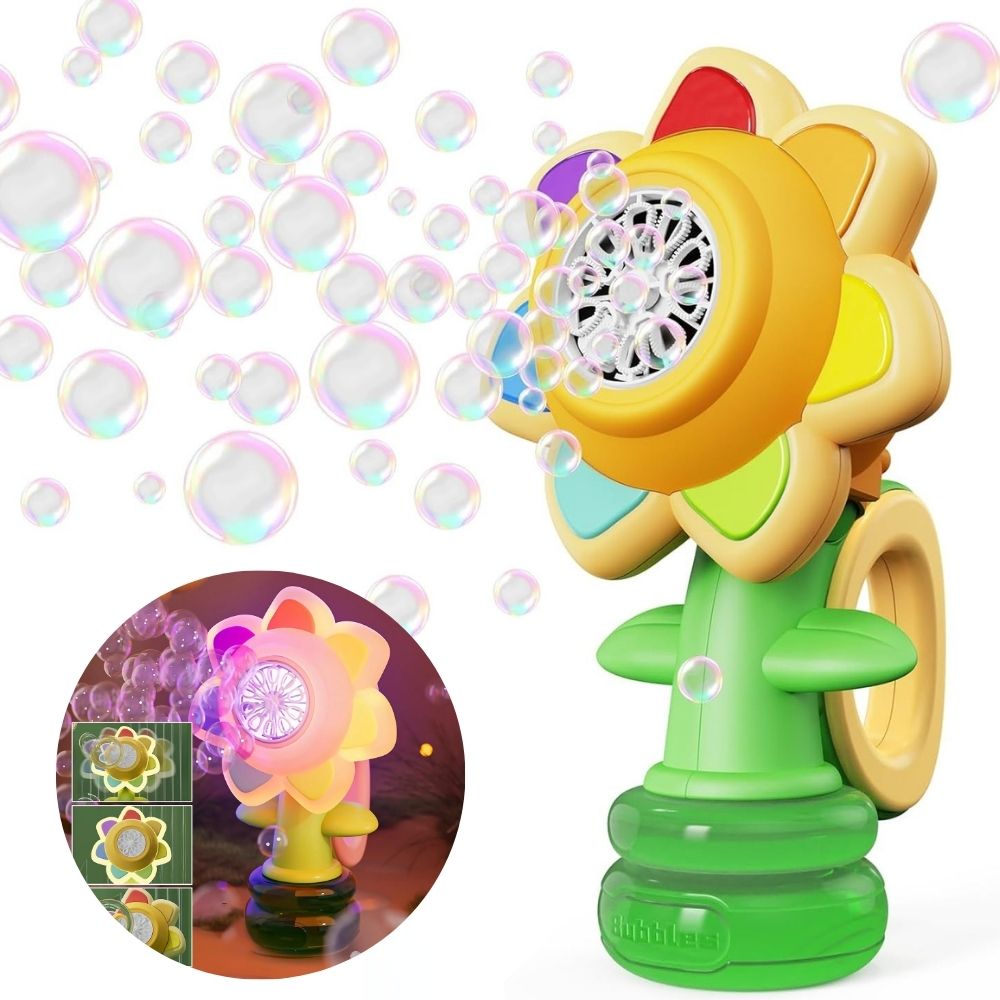 Juguete Fabricante de Burbujas LED Girasol Bailarín