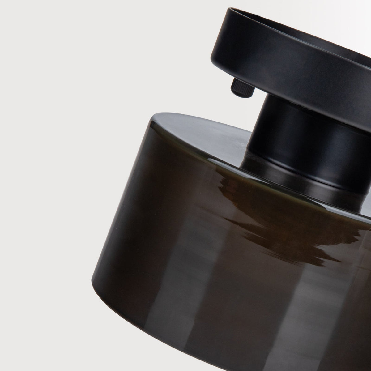 Flush Mount Glass Dome Ceiling Light E26 Socket Amber Globe for Kitchen Entryway Bedroom Low Profile Vintage Style Home Lighting Fixture | Thomler