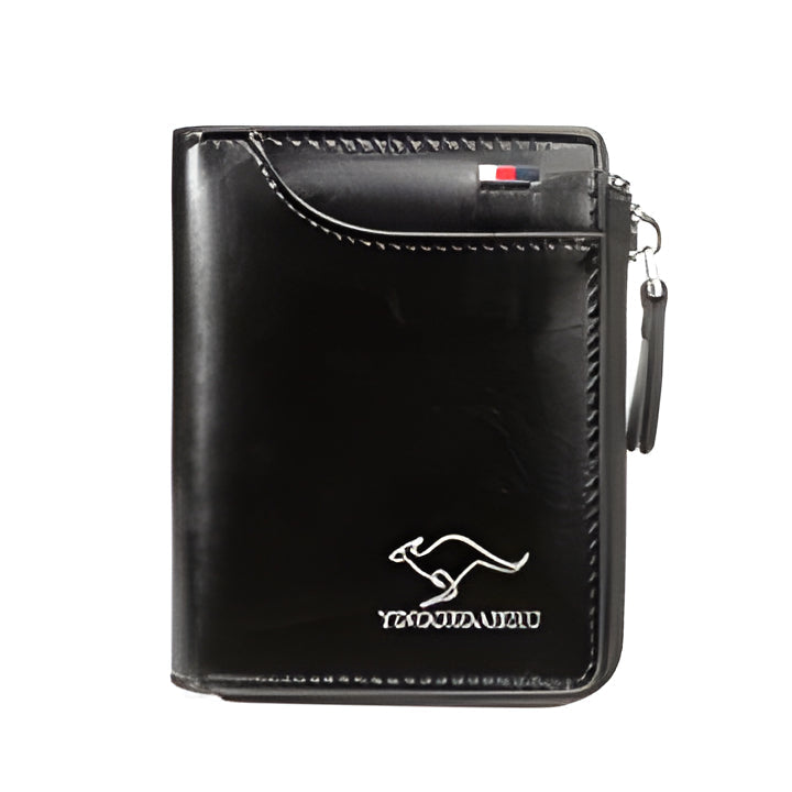 Bifold ritsportemonnee met RFID-bescherming, 14 kaartvakken, geldvak, vintage leer voor heren, dagelijks gebruik, reisorganisatie | Thomler