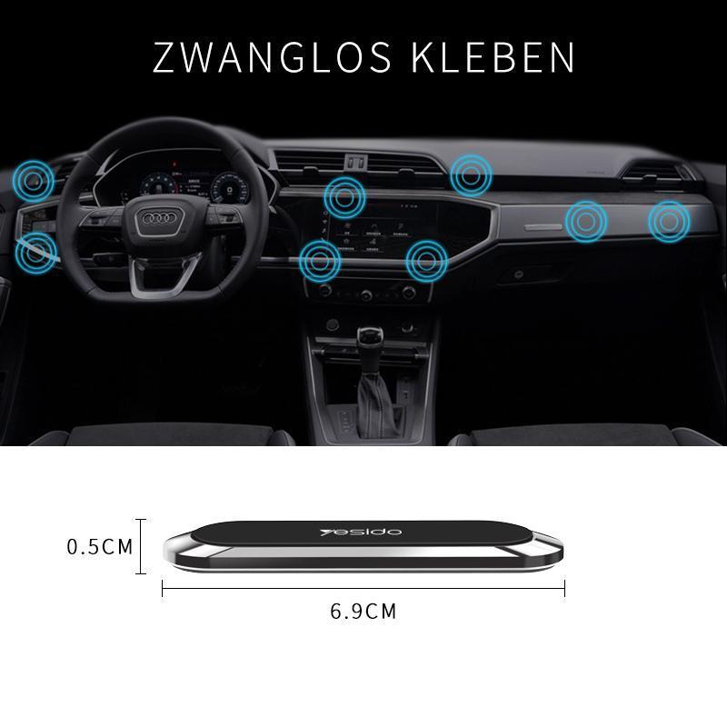 Magnetic Car Phone Mount Holder for Dashboard & Vent, 360° Rotatable Nano Adhesive Universal Smartphone Cradle for iPhone Android Galaxy, Ha
