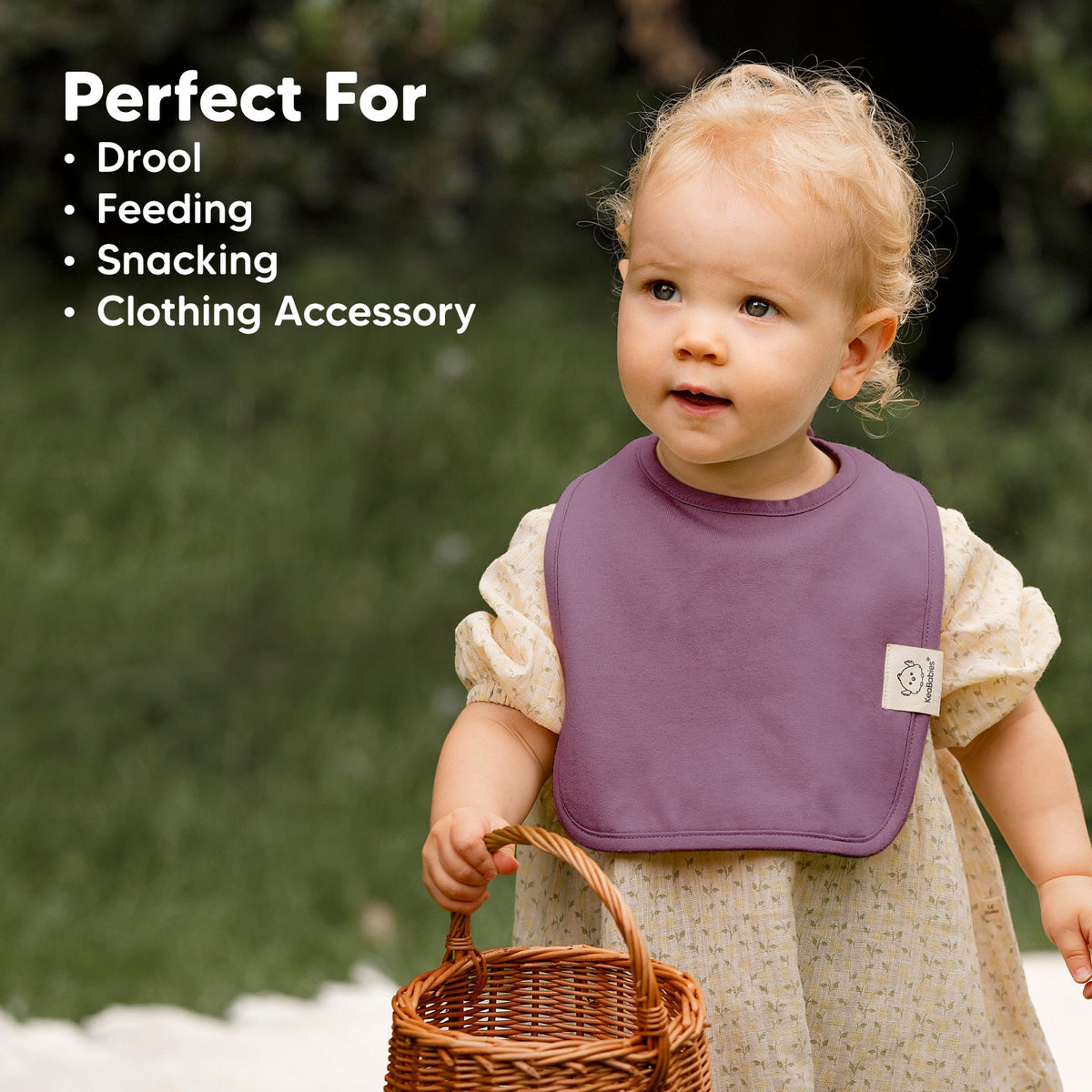 8-Pack Organic Cotton Drool Bibs