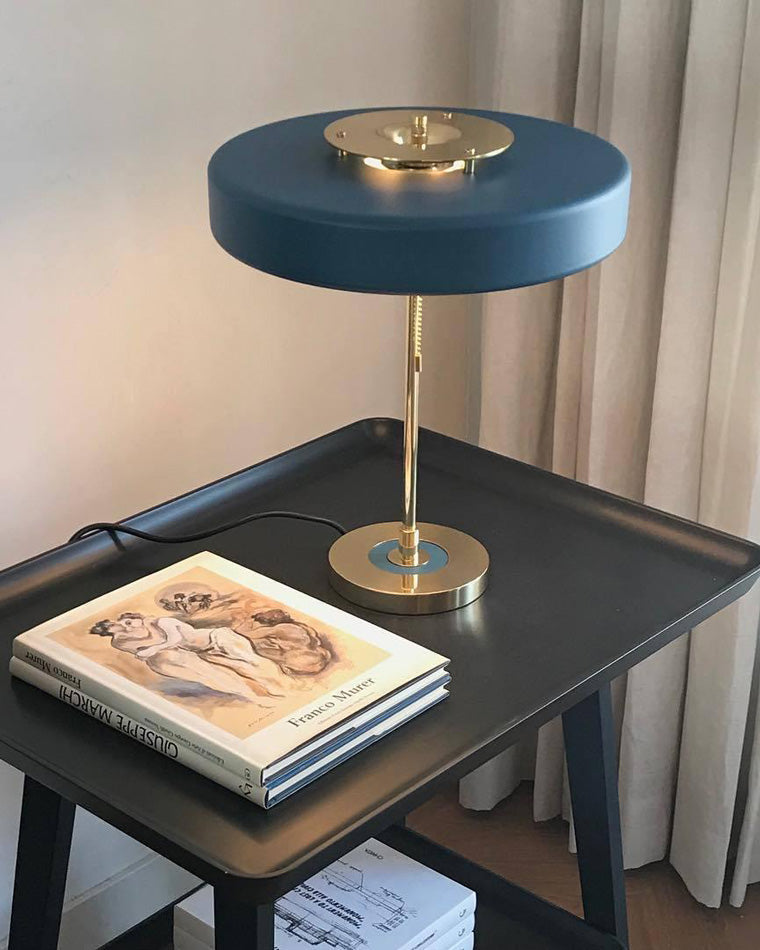 Adjustable Desk Light with Counterweight 10W LED Brass Finish Midcentury Modern Pull Chain Switch for Nightstand Office Home | Thomler