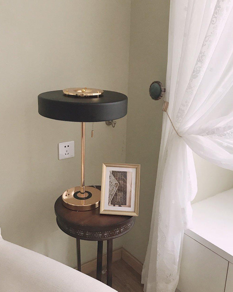 Adjustable Desk Light with Counterweight 10W LED Brass Finish Midcentury Modern Pull Chain Switch for Nightstand Office Home | Thomler
