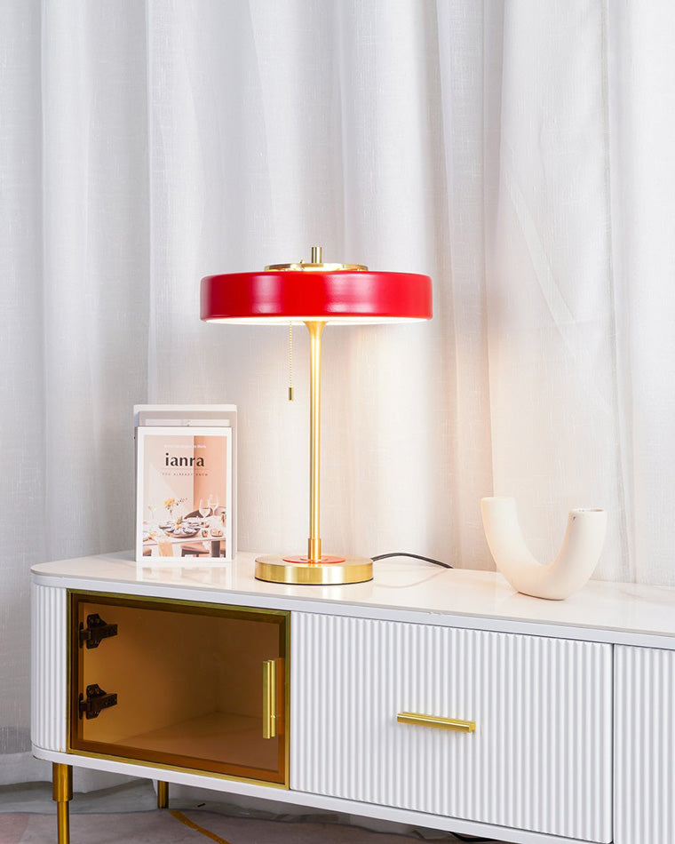 Adjustable Desk Light with Counterweight 10W LED Brass Finish Midcentury Modern Pull Chain Switch for Nightstand Office Home | Thomler