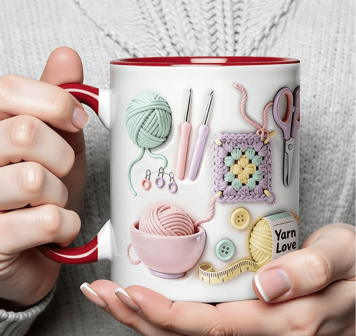 Keramiktasse mit Bastel-Design für Kaffee & Tee – Spülmaschinenfeste Tasse für Maker & Hobbyisten | Thomler