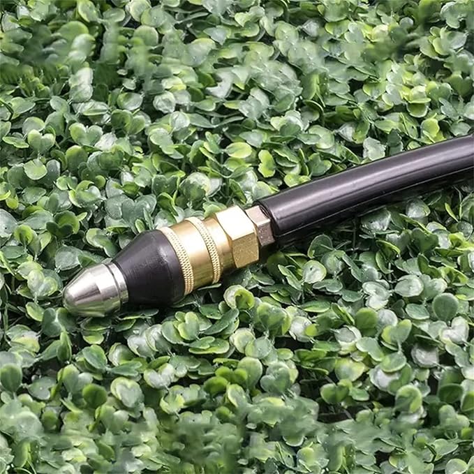 Rioolreinigingshulpstuk voor hogedrukreiniger voor hardnekkige verstoppingen, 1/4 inch snelkoppeling roterend reinigingsgereedschap voor afvoeren in huis, keukenbad | Thomler