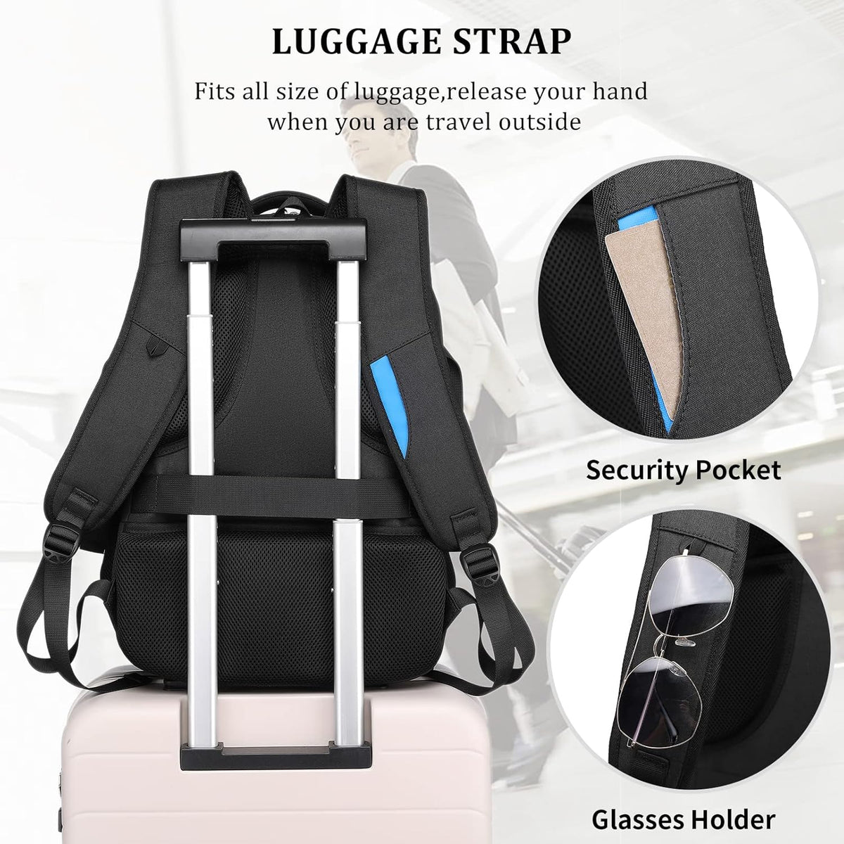 Tech-Ready Laptop Backpack with Charging Port, Anti-Theft Pocket & Multi-Day Compartments for Commute & Travel