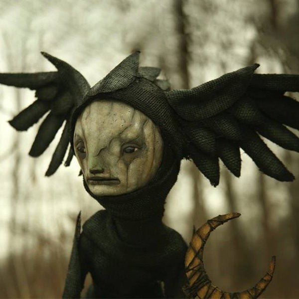 Creepy Witch Sculpture, Halloween Decoration