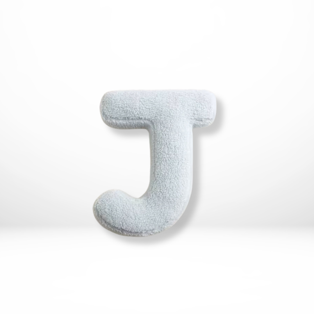 Alphabet Throw Pillow Velvet 15 x 12 Inches Monogram Accent Cushion Personalized Name Letter for Sofa Couch Bedroom Nursery Kids Room Decor | Thomler