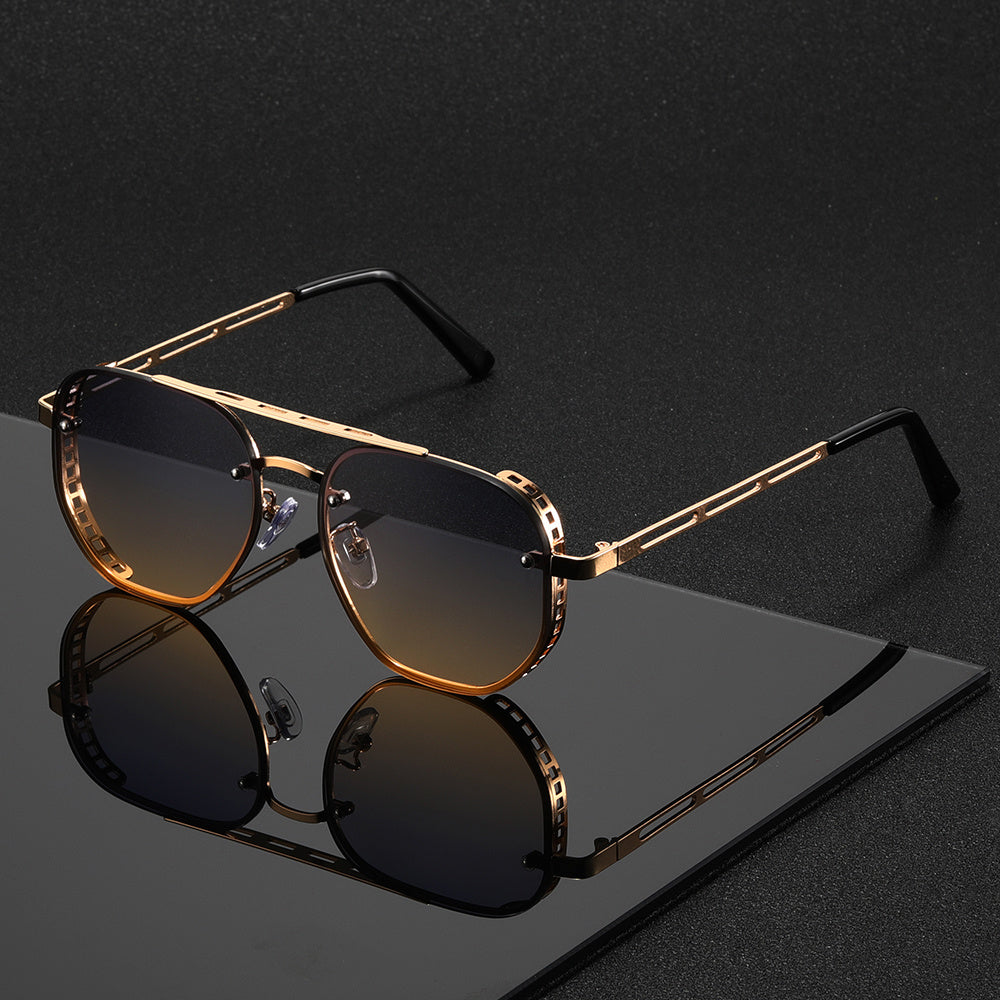 Round Metal Sunglasses with UV Protection for Men & Women – Lightweight Everyday Eyewear | Thomler