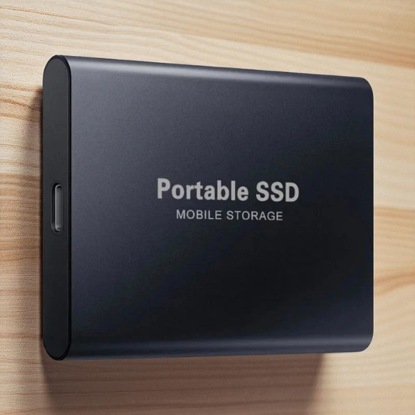 SSD portátil USB, velocidad de lectura de 1050 MB/s, capacidad de almacenamiento de 1 TB, carcasa resistente a impactos para Mac, Windows, Android, juegos y copias de seguridad | Thomler