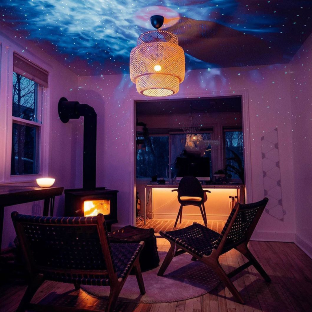 Starry Night Sky LED Projector with Bluetooth Speakers & Remote Control for Bedroom Ceiling Walls | Thomler
