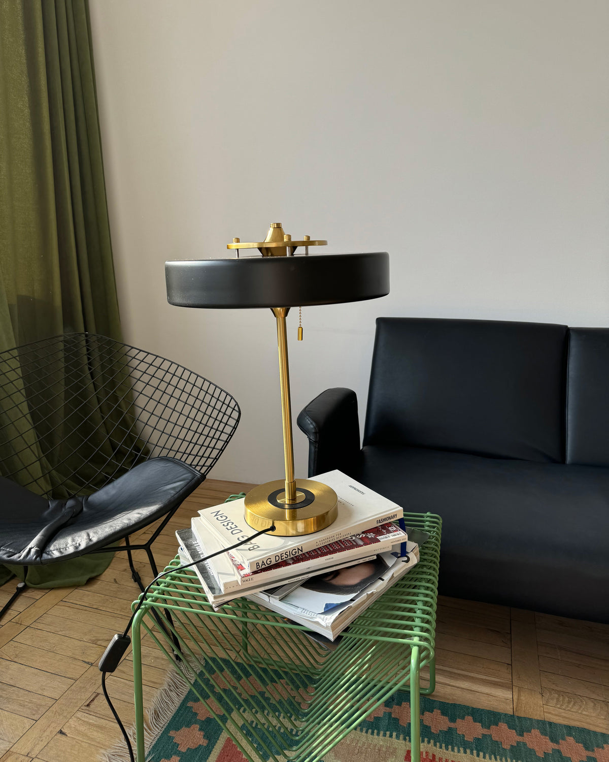 Adjustable Desk Light with Counterweight 10W LED Brass Finish Midcentury Modern Pull Chain Switch for Nightstand Office Home | Thomler