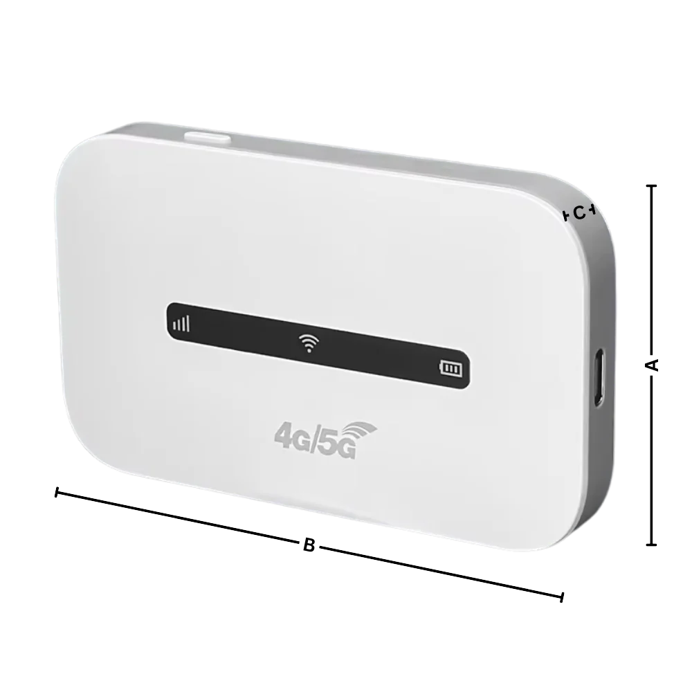 Mobiler Hotspot mit 8-Stunden-Akku und Multiband-Unterstützung für unterwegs