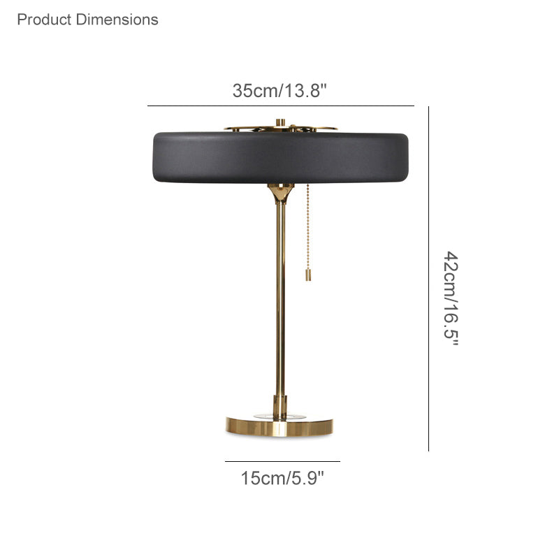 Adjustable Desk Light with Counterweight 10W LED Brass Finish Midcentury Modern Pull Chain Switch for Nightstand Office Home | Thomler