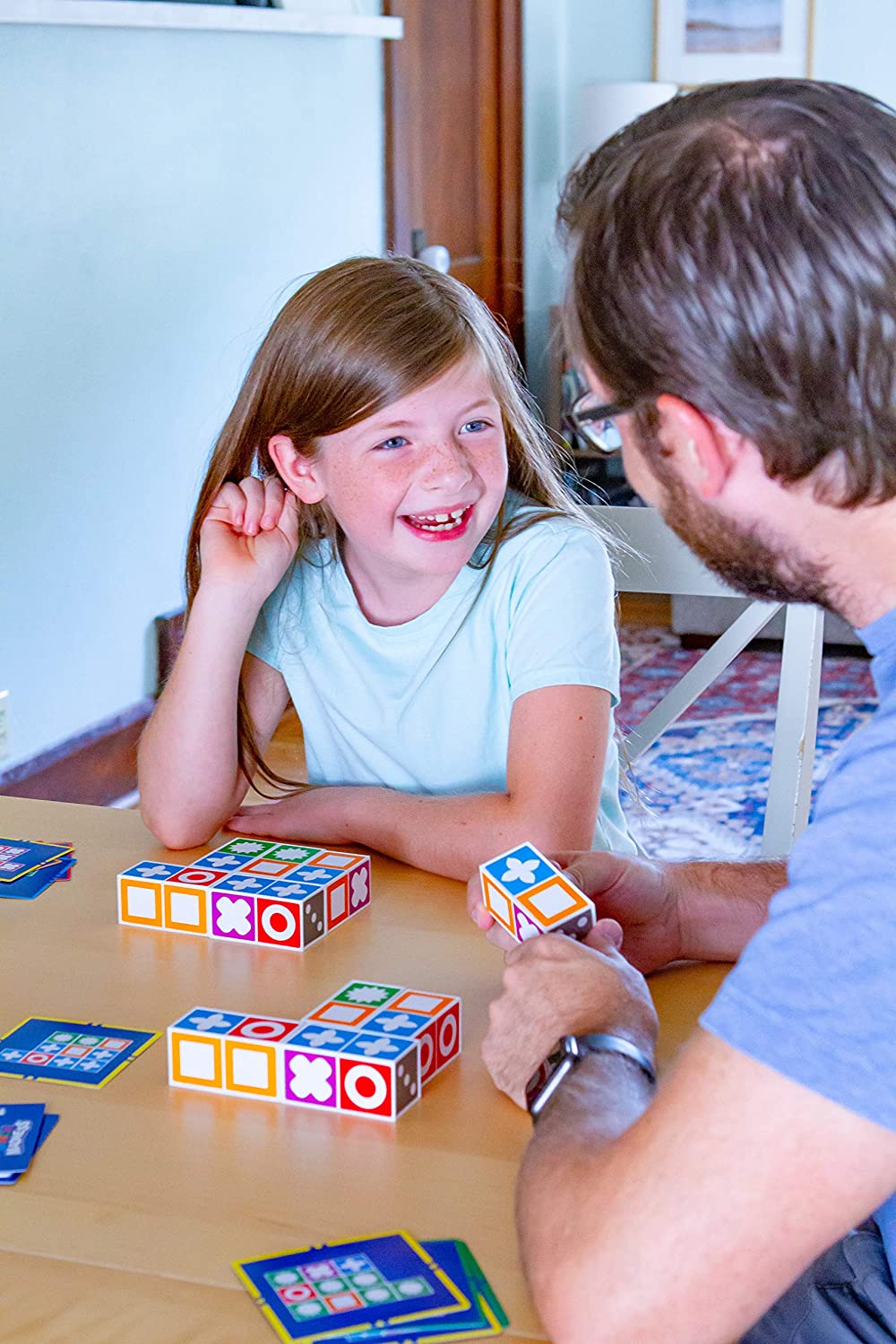 Muster-Legespiel für Kinder – Lernpuzzle mit 20 Bausteinen & 60 Aufgabenkarten für Kinder ab 3 Jahren | Thomler