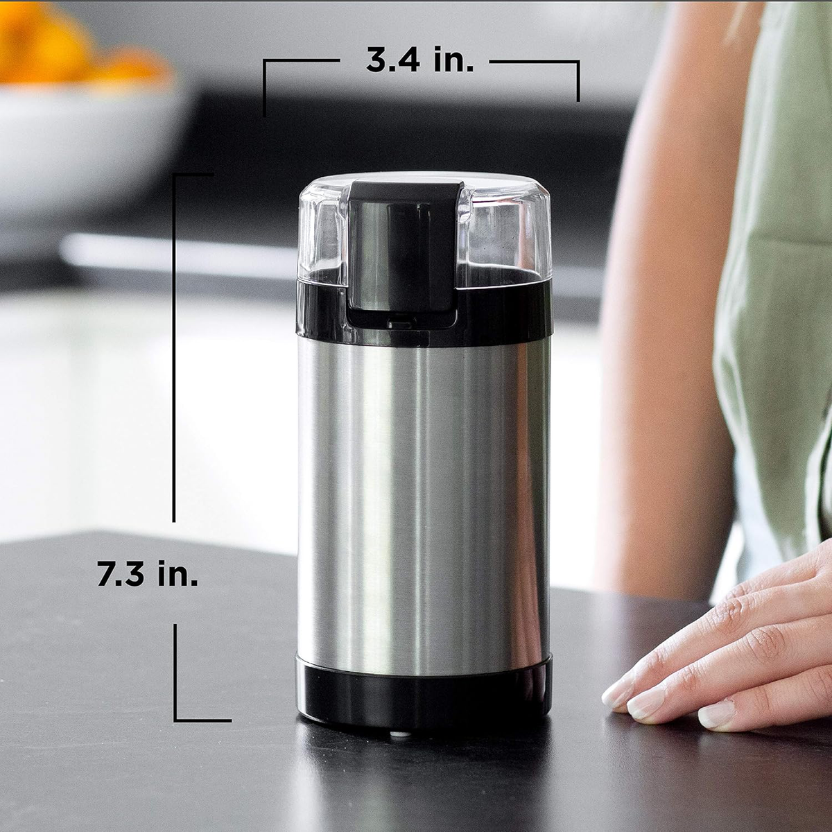 Elektrische Kaffeemühle für Bohnen, Gewürze und Nüsse