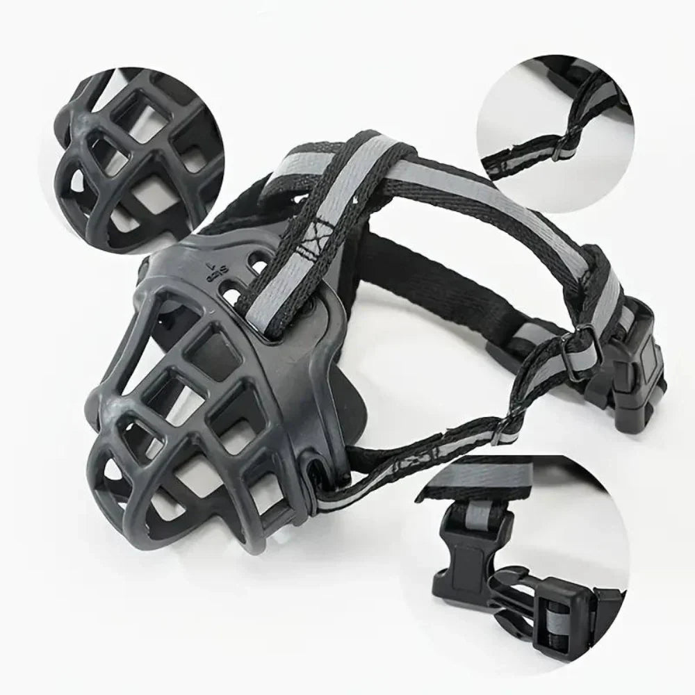 Mesh Dog Muzzle for Training & Safety | Adjustable Fit for Small to Large Breeds | Anti-Bite & Bark Control | Pet Safety Accessory | Thomler