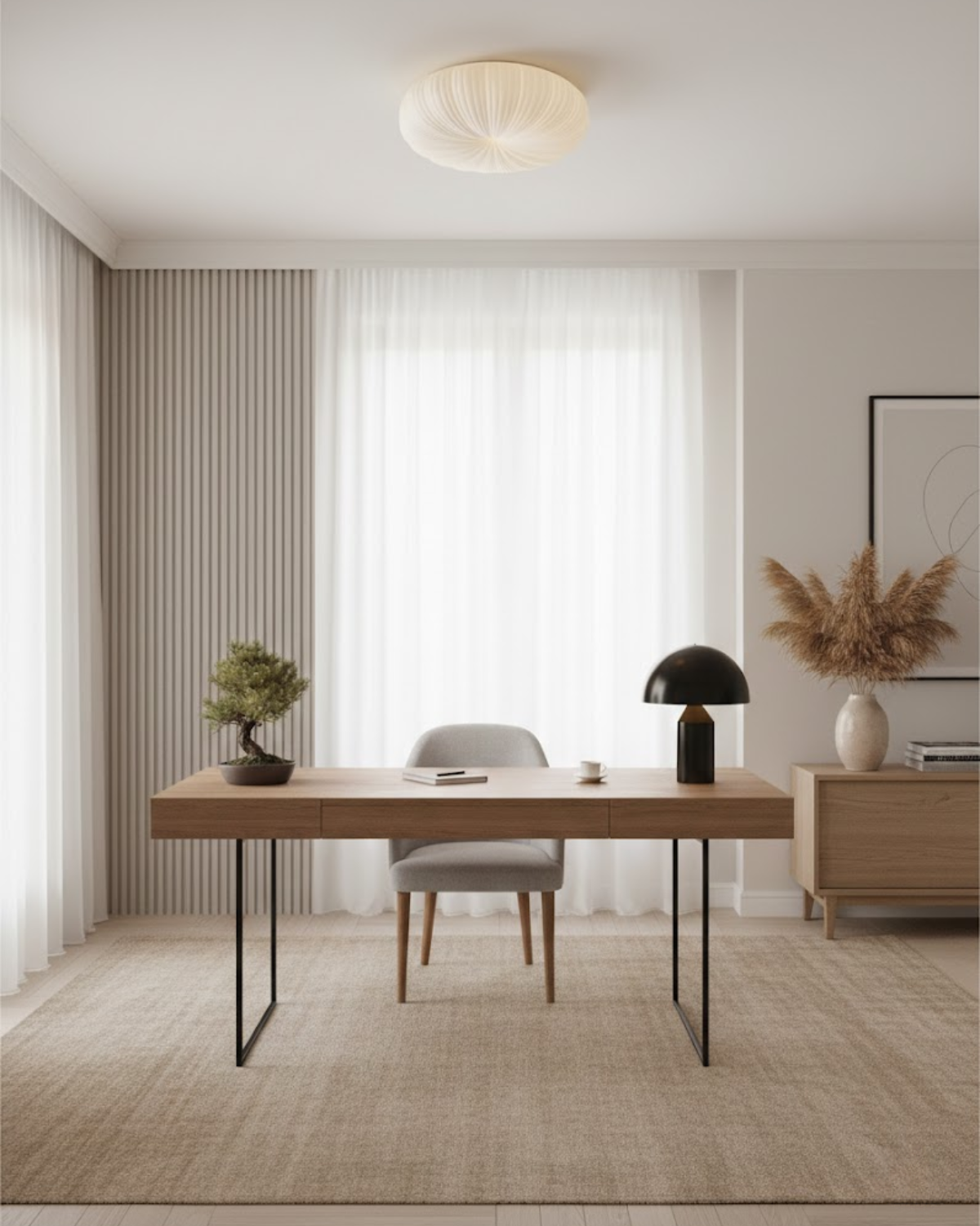 Minimalistische, runde Deckenleuchte mit einstellbarer Farbtemperatur für Wohn- & Schlafzimmer | Thomler
