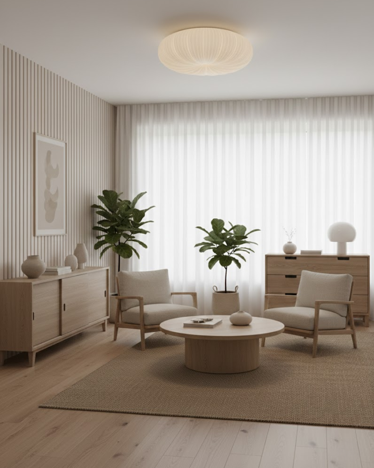Minimalistische, runde Deckenleuchte mit einstellbarer Farbtemperatur für Wohn- & Schlafzimmer | Thomler