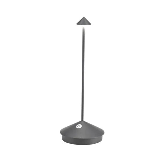 Cordless LED Accent Light 12 in Tall Rechargeable Battery Powered Dimmable Warm Glow Metal Construction Patio Dining Bedside Use | Thomler