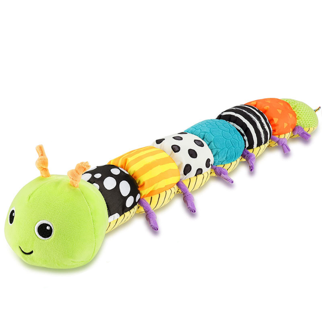 Oruga de peluche sensorial musical para bebés