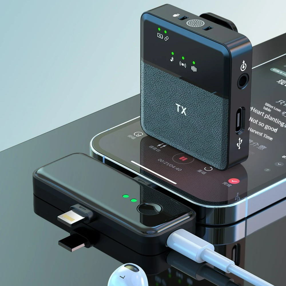 Kabelloses Bluetooth-Ansteckmikrofon