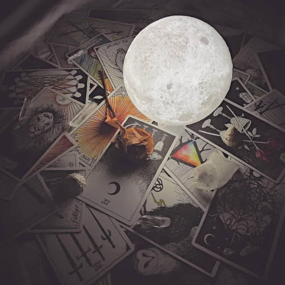 3D Printed Lunar Globe Night Light with Touch Control & USB Charging for Bedroom, Living Room, Kids | Thomler