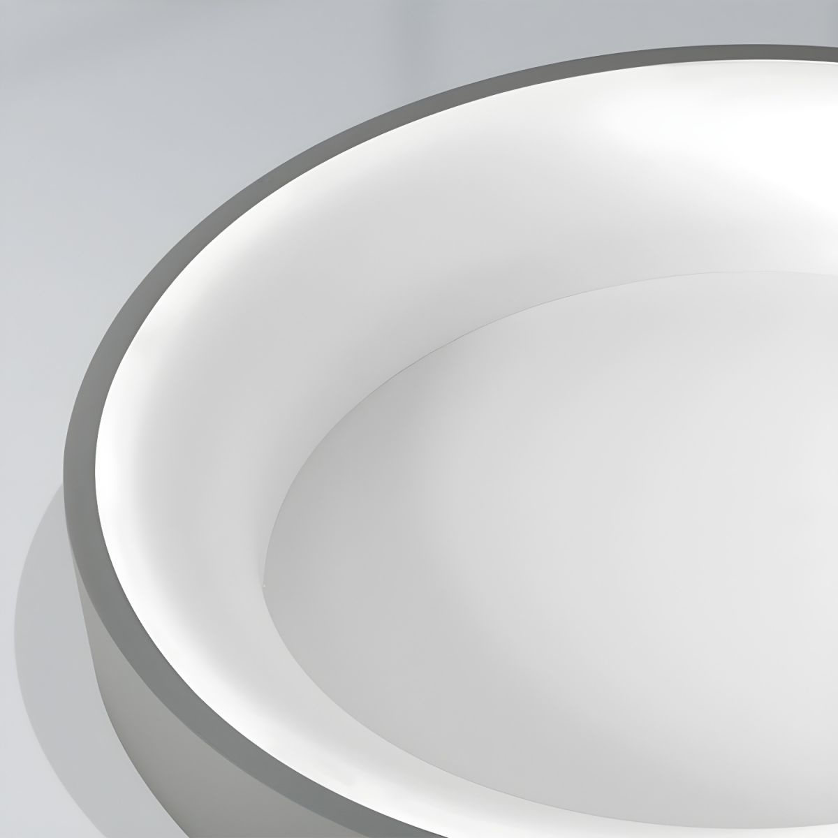 Round Flush Mount LED Fixture Iron Acrylic Low Profile for Bedroom Hallway Living Room Kitchen Dining Room Modern Minimalist Slim Design | Thomler