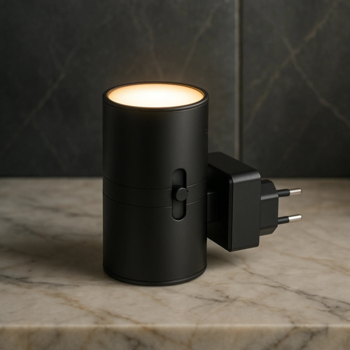 Plug-in dimbaar nachtlampje met automatische sensor – verstelbare led-wandlamp voor slaapkamer, hal en badkamer
