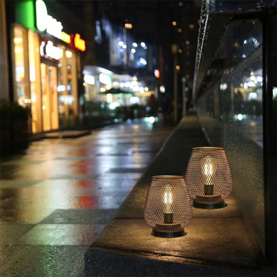 Portable Rechargeable LED Accent Lamp Metal Dimmable Cordless Battery Powered Indoor Outdoor Dining Patio Nightstand Ambient Mood Lighting | Thomler