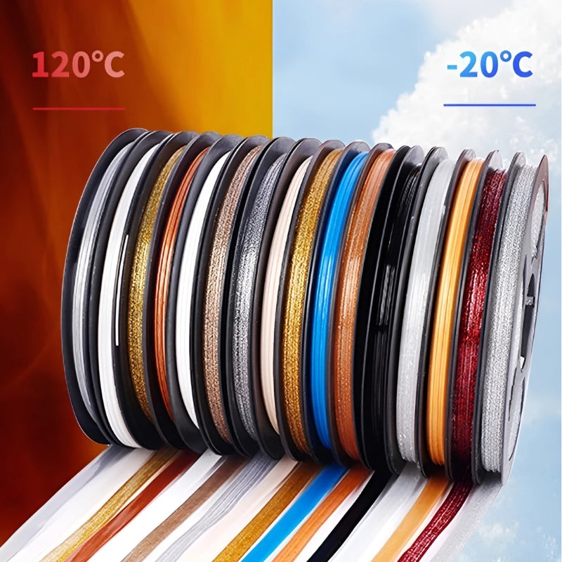Decorative Tile Grout Line Cover Tape 236 in Self-Adhesive Mold-Resistant Sealer for Kitchen Bathroom White Black Gold Gray Silver Rose Gold | Thomler