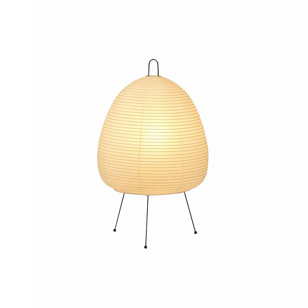 Lámpara de acento con pantalla de papel hecha a mano, 10 pulgadas de ancho, luz nocturna LED de brillo cálido para dormitorio, oficina, escritorio, rincón de lectura, estilo minimalista japonés